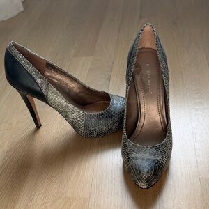 BCBGeneration Snakeskin Patterned Heels